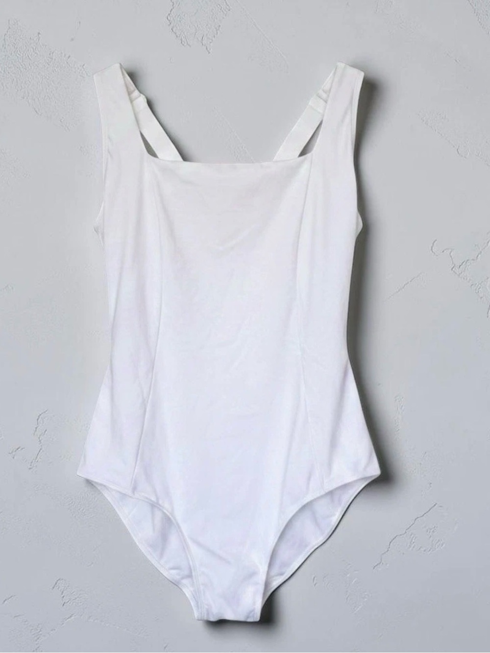 TA3 TA3033RL 5.0 white SQUAREY One-Piece Swimsuit 2X regular long NEW NWT